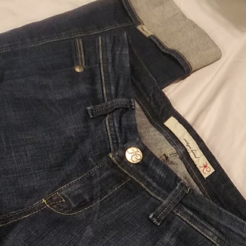 Indigo hand cuff jeans